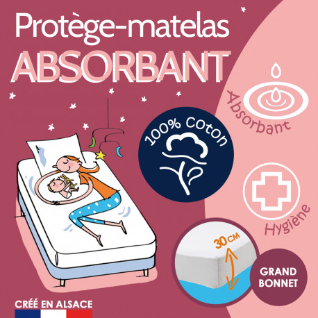Protège-Matelas Coton Absorbant