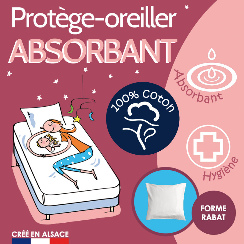Protège-oreiller Protection crétonne