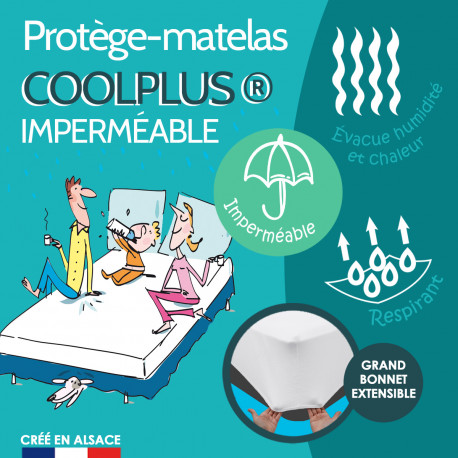 Protège-Matelas Coolplus® Imperméable Grands Bonnets