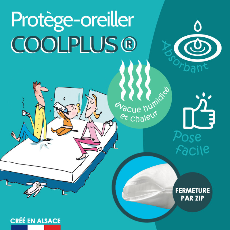 Pack Couette Top Cool évacue la transpiration* + Oreiller(s) 60x60