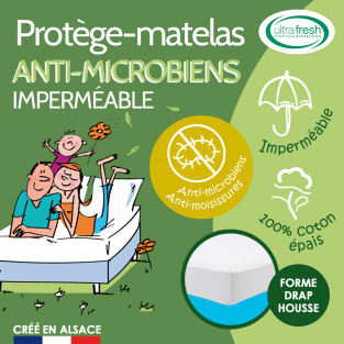Protège-Matelas Imperméable Anti-Microbien Ultra Fresh