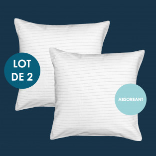 Lot de 2 Protège Oreillers Zen Fils de Carbone Lot de 2 Protège Oreillers Zen Fils de Carbone