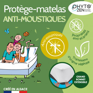 Protège-Matelas Anti-Moustiques et Anti-Acariens