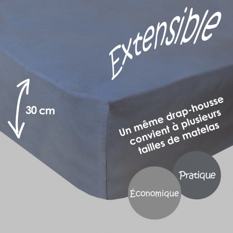 Drap Housse Lit Electrique Extensible Coton