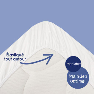 Drap Housse pour Lit Articulé 2x90x200 Percale Drap Housse pour Lit Articulé 2x90x200 Percale