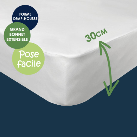 Protège-matelas imperméable pour lit articulé en TENCEL™ Lyocell Protège-matelas imperméable pour lit articulé en TENCEL™ Lyocell