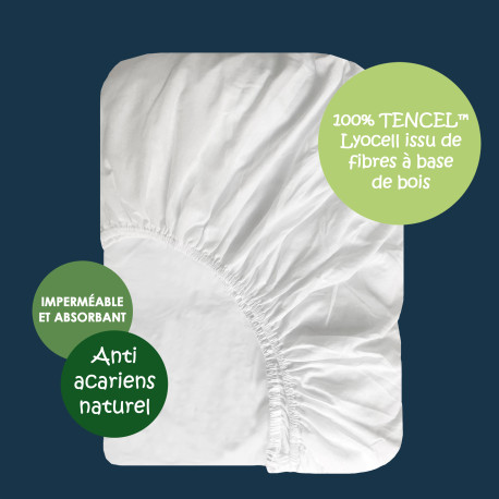Protège-matelas imperméable pour lit articulé TENCEL™ anti acariens