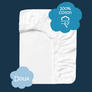 Drap-Housse Bébé Extensible 100% Coton