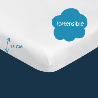 Drap-Housse Bébé Extensible 100% Coton
