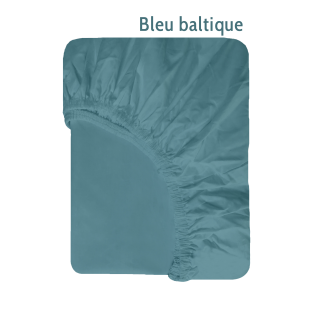 Drap-Housse Percale Tencel™ Coton Bio pour Lit 2x80x200 Drap-Housse Percale Tencel™ Coton Bio pour Lit 2x80x200