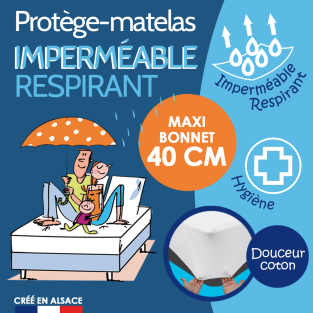Protège-matelas imperméable matelas très épais 40 cm