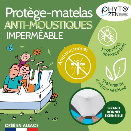 Protège-Matelas Anti-Moustiques Imperméable Protège-Matelas Anti-Moustiques Imperméable