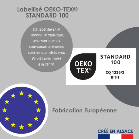 Taie d'oreiller Extensible en Coton Taie d'oreiller Extensible en Coton