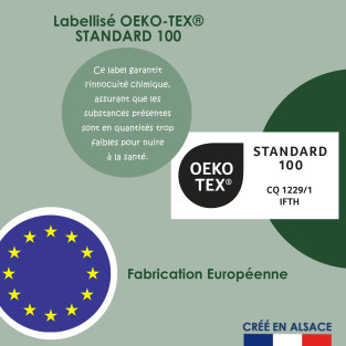 Drap-Housse Percale Tencel™ Coton Bio pour Lit 2x80x200 Drap-Housse Percale Tencel™ Coton Bio pour Lit 2x80x200