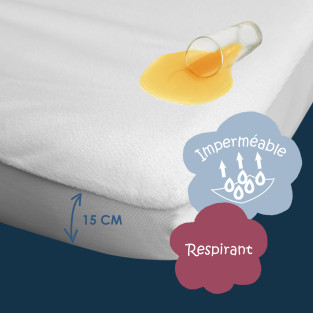 Lot de 2 Protège-Matelas Bébé Imperméable