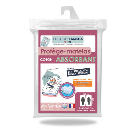 Protège-Matelas Pour Lit Articulé 2x80x200 Protège-Matelas Pour Lit Articulé 2x80x200