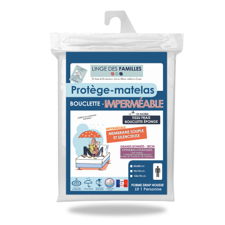 Protège-Matelas Imperméable Bouclette Coton Protège-Matelas Imperméable Bouclette Coton