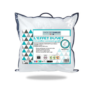 Oreiller gonflant effet Duvet