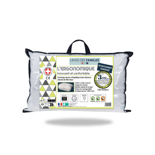 Oreiller ergonomique anti-ronflements