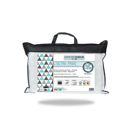 Oreiller respirant à mousse mémoire de forme