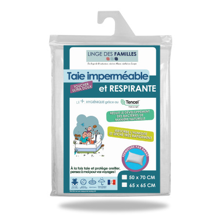 Taie d'oreiller imperméable et respirante Taie d'oreiller imperméable et respirante