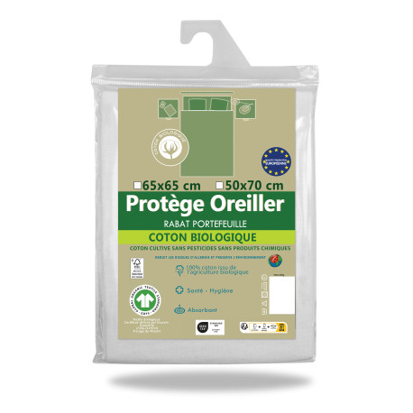 Protège Oreiller Coton Bio Absorbant Protège Oreiller Coton Bio Absorbant