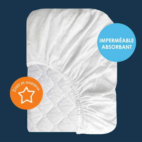 Protège-matelas imperméable matelassé microfibre Protège-matelas imperméable matelassé microfibre