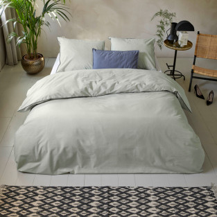 Parure de lit unie flanelle 100% coton