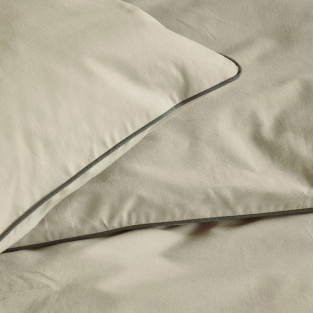 Parure de lit unie flanelle 100% coton
