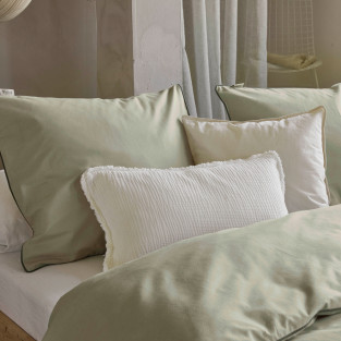 Parure de lit unie flanelle 100% coton