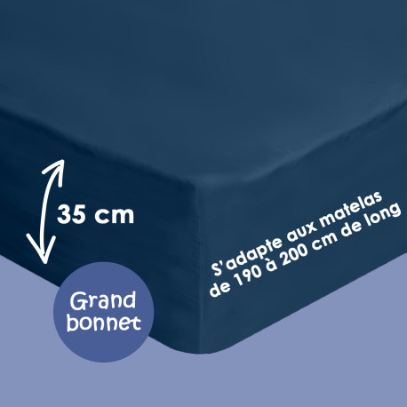 Drap Housse pour Lit Articulé 2x80x200 Percale