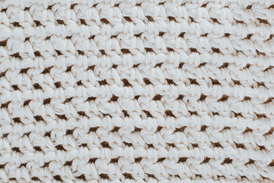 Maille de coton extensible tricotée